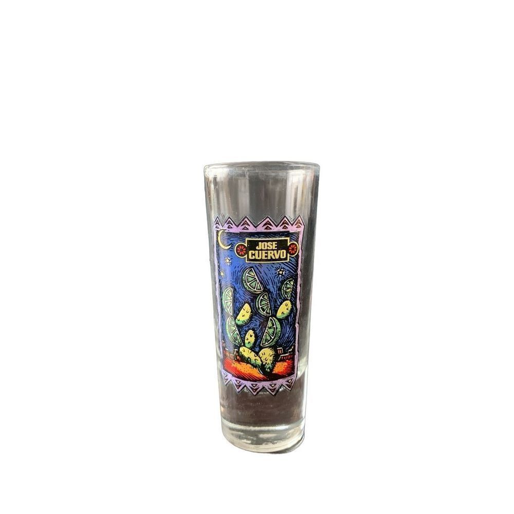 Pre Owned Jose Cuervo Tequila Lemon Lime Cactus Logo Shot Glass Shooter Unique